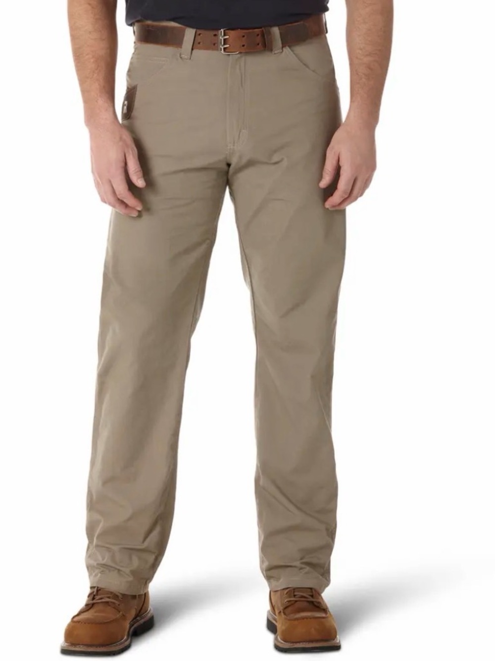 Wrangler Riggs Workwear dark khaki ripstop canvas cotton utility pants 44x30